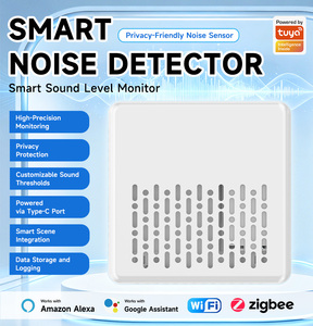 เซ็นเซอร์วัดระดับเสียงอัจฉริยะ Tuya Zigbee WiFi, เครื่องตรวจจับเสียงเดซิเบล, การตรวจสอบและแจ้งเตือนแบบเรียลไทม์สำหรับระบบอัตโนมัติในบ้านอัจฉริยะ - Product Image 2