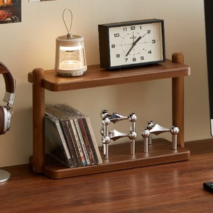<b>Desktop</b> <b>Shelf</b> Multi Tier Storage Rack 2 Tier Wooden Organizer For Desk Home Office Use - Product Image 1