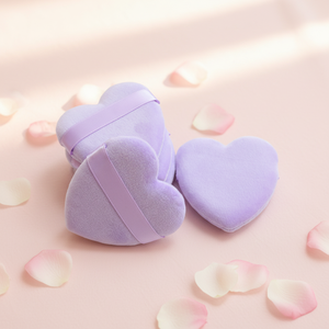 Éponge <span class=keywords><strong>de</strong></span> maquillage à marque privée, houppette douce pour blush et poudre, houppette personnalisée en forme <span class=keywords><strong>de</strong></span> cœur avec emballage - Product Image 3