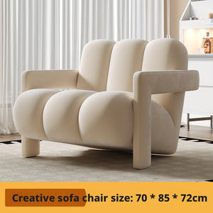 <span class=keywords><strong>Canapé</strong></span> individuel moderne et minimaliste en tissu, design créatif, pour salon, petit <span class=keywords><strong>canapé</strong></span> de <span class=keywords><strong>d</strong></span>étente de luxe léger - Product Image 4