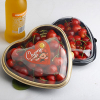 Custom Clear Wegwerp Plastic Hart Vorm Blister Huisdier Fruit Container Lade