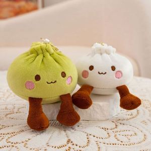 Nuevo Diseño de Calidad, Lindo Peluche Colgante de Dumpling de Tianjin, Juguete Sensorial Blandito, Muñeco Divertido con Forma de Bolsa de Sopa, Colgante de Llavero - Product Image 5