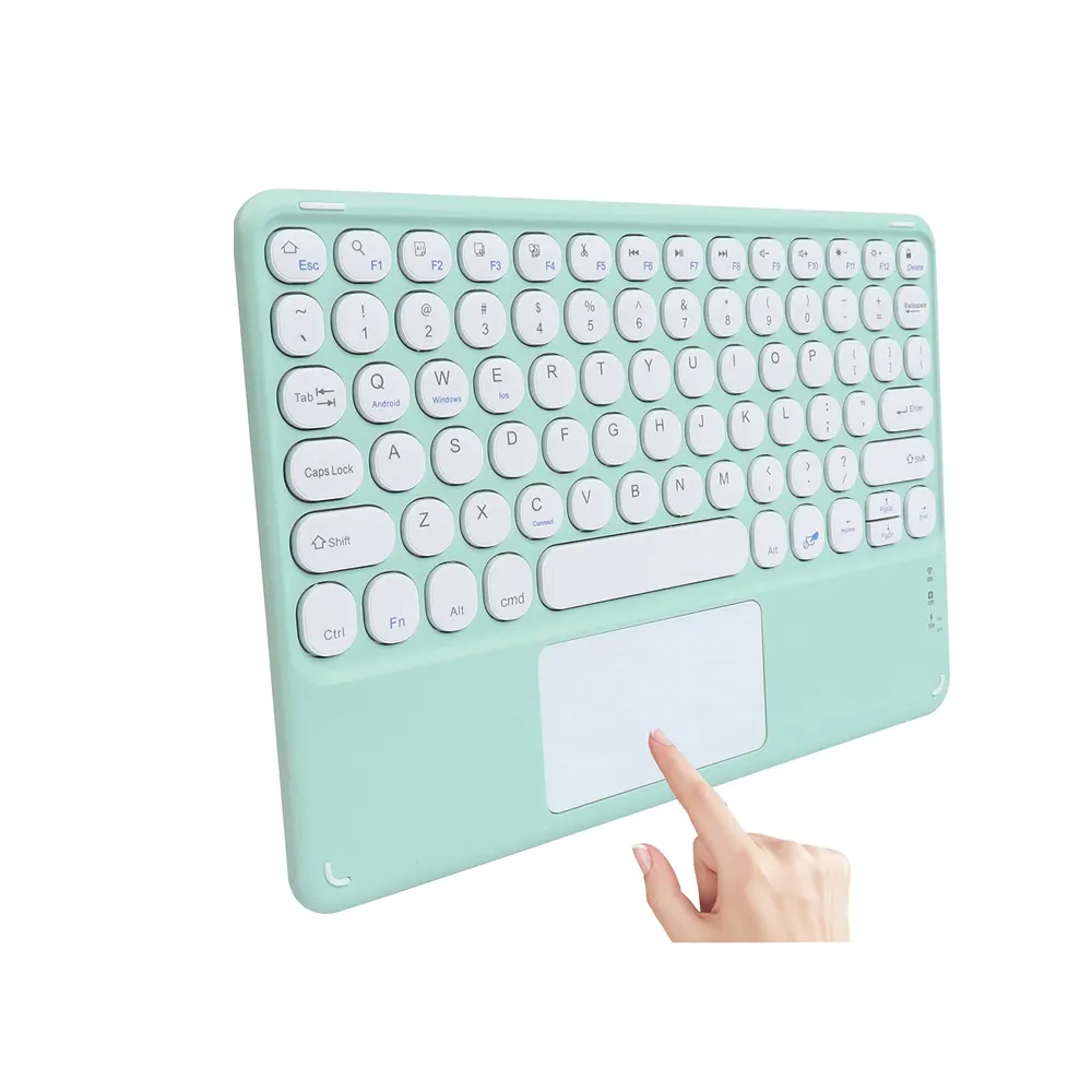 2023 nouvelle tablette bluetooth clavier mince touche ronde touchpad clavier sans fil pour ipad pro air 4 11 10.9 pouces surface pro 4ls