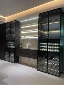 خزانة تخزين النبيذ كبيرة السعة من جينغشون للبار المنزلي، خزائن عرض زجاجية، تخصيص كامل للمنزل، أثاث بالجملة - Product Image 2