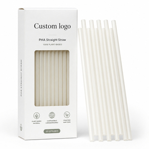 Commercial Grade Compostable Drinking Straw Biodegradable Disposable Plastic Custom Print Straws for Milk Tea Shop Bulk Order - Product Image 3