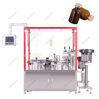 Machine de bouchage d'étanchéité de remplissage de flacon à grande vitesse cosmétique Machine de remplissage de liquide de poudre lyophilisée