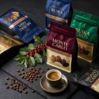 Sacs à café à fond plat refermables de qualité alimentaire avec logo personnalisé, imprimés sur mesure pour les grains torréfiés, emballage de 250 g, 500 g, 1 kg