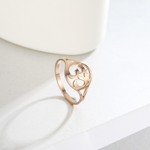 Yoga indio Om anillos de dedo de acero inoxidable Mandala gótico talismán amuleto Casual anillo joyería regalo para Mujeres Niñas Mujer - Product Image 4