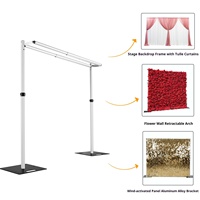 Support de présentation réglable pour mur floral 10x10 pieds, toile de fond de mariage, scène événementielle, rideau portable, présentoirs pour mur floral