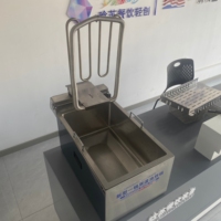 Friteuse électrique commerciale Hansu 20L à double température avec affichage numérique et contrôle de la température pour frites et snacks