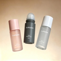 Individuelle Farbe & Bedruckung Ätherisches Öl Kosmetik 30ml 50ml Mattierte Roll-on Glasflaschen für Deodorant Parfüm-Verpackung
