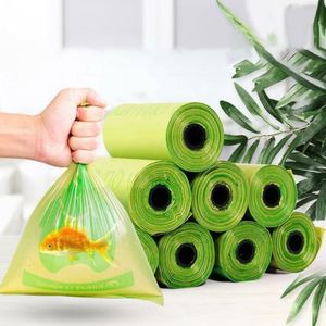 Disposable <b>Compostable</b> Pet Dog Poop <b>Bags</b> Biodegradable Poop Baggies Dispenser Holders Carrier Waste <b>Bag</b> for Dog - Product Image 1