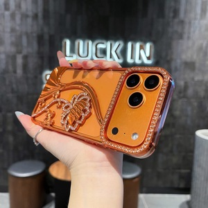 Coque de téléphone de luxe et tendance incrustée de diamants creux pour <span class=keywords><strong>iPhone</strong></span> 11 12 <span class=keywords><strong>13</strong></span> 14 15 16 17 <span class=keywords><strong>Pro</strong></span> <span class=keywords><strong>Max</strong></span> 17Air, accessoires de téléphone anti-chute - Product Image 6