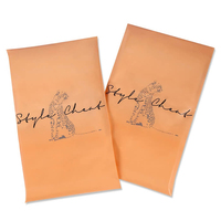Sacs postaux biodégradables personnalisés à faible MOQ, noirs mats avec impression de logo, pour chaussures et chaussettes