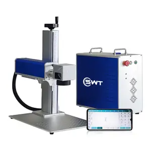 High quality laser marking machine 30w 50w laser cutting machine metal cabinet laser engraving machine in China