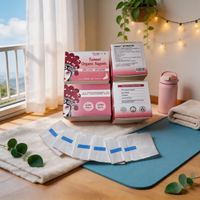 Serviettes hygiéniques jetables écologiques respirantes pour femmes, maxi/super, avec ailettes anti-fuites, personnalisables OEM, en coton doux blanc, 330 mm