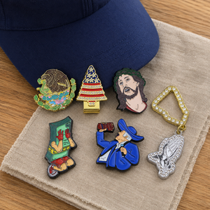 High Quality Baseball Anime Hat Pin and Clip Custom Mexican Charms Metal Enamel Custom Color Antique Modern Design - Product Image 4