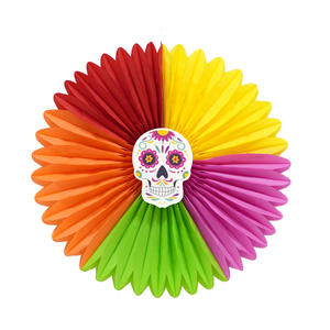 EAST TERN Vente en gros Kit de décoration pour le <span class=keywords><strong>Jour</strong></span> des Morts, Pâques, Remise de diplôme, comprenant bannière, lanterne et éventail en papier pour fournitures de fête - Product Image 4