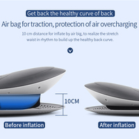 Masseur électrique professionnel pour le dos avec thérapie par lumière rouge, chauffage à 3 niveaux pour soulager la sciatique et les hernies discales, rechargeable par USB