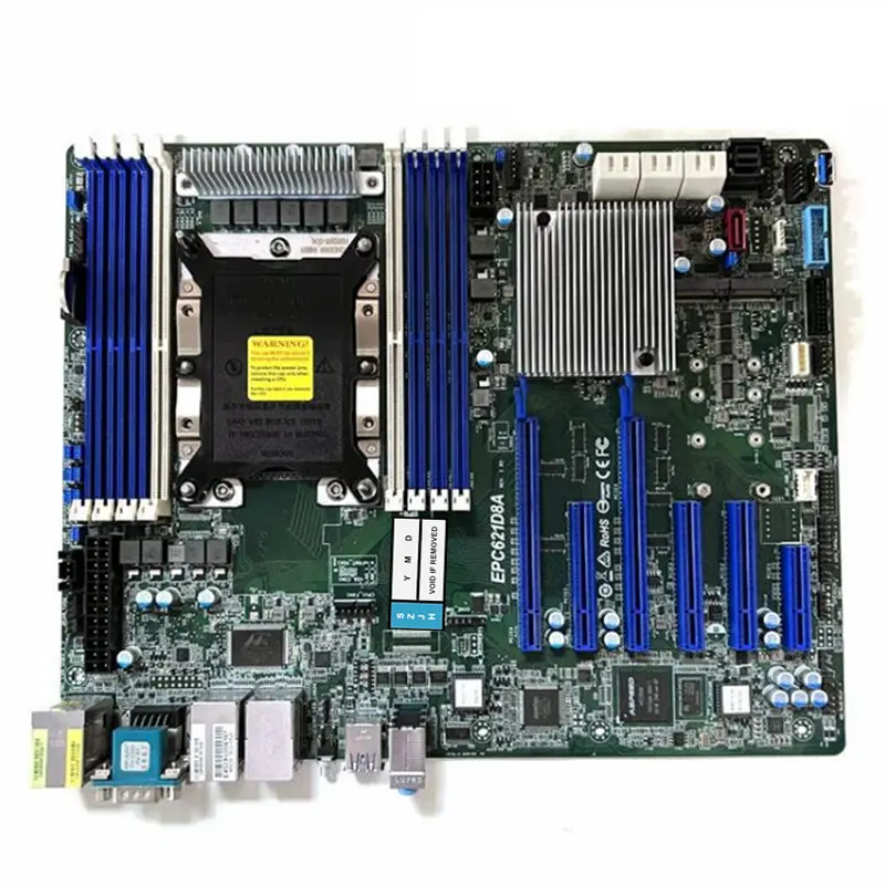 Workstation Server Motherboard LGA3647 IPMI 4 Gigabit Ethernet port untuk ASRock Rack Rack