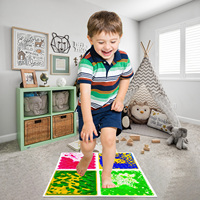 Tapis de sol sensoriel en PVC texturé pour enfants, amusant et interactif, certifié CPC, avec logo personnalisé, pour les enfants de 3 à 12 ans