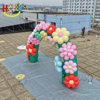 Arche gonflable personnalisée à impression numérique pour extérieur, décoration d'événements et de fêtes, arche géante sur le thème des plantes et des fleurs