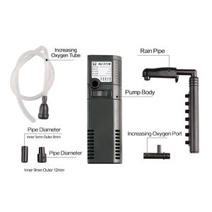 Sunsun ปั๊มน้ำฟองน้ำภายในขนาดเล็ก2W-8W 200-550L/H ตัวกรองตู้ปลาแบบหยดน้ำขนาดเล็ก - Product Image 2