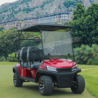 Voiturette de golf électrique Rainbow 4x4 AWD avec peinture de carrosserie personnalisée et alimentation au lithium 72V sélectionnable pour ranch