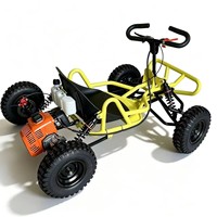 Buggy à pédales à essence 4 roues UTV, moto de plage pour drift, moteur deux temps, vitesse 35 km/h, aventures en plein air, roues de 6 pouces