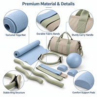 Kit d'accessoires professionnels de Pilates : Tapis de yoga, chevillères et poignets lestés, Power Ring, équipement de fitness commercial pour salle de sport