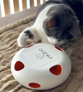 Nuevo Juguete Automático para Gatos de Interior, de ABS, con Plumas Naturales, para Esconderse <span class=keywords><strong>y</strong></span> Buscar, Interactivo, Recargable, Activado por Movimiento, para Aliviar la <span class=keywords><strong>Ansiedad</strong></span> - Product Image 1