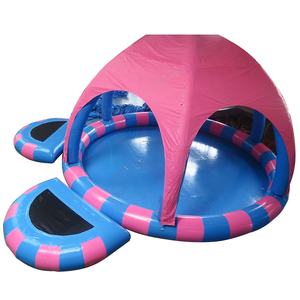 <span class=keywords><strong>Piscine</strong></span> d'eau gonflable commerciale en PVC rond de <span class=keywords><strong>6m</strong></span> de diamètre pour adultes et enfants avec trampoline à l'élastique et tente araignée - Product Image 1