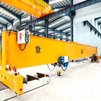 Pont roulant monopoutre de style européen personnalisé, 10 tonnes, à vitesse variable, pour entrepôt