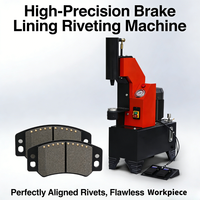 Machine à riveter horizontale pour plaquettes de frein, forte force de rivetage, fonctionnement sûr pour la production de plaquettes de frein, support de vente en gros