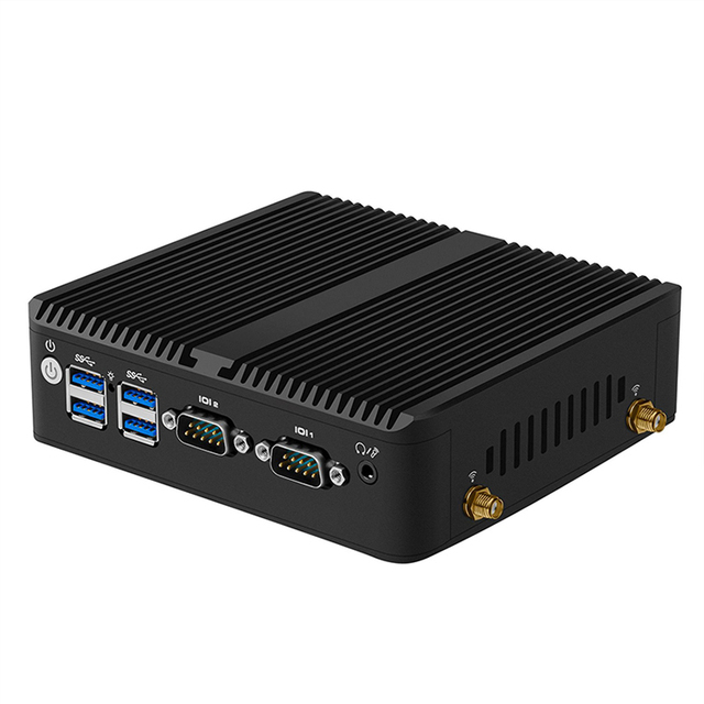 Intel Core I3-N305 Fanless Mini PC DDR4 4GB/8GB/16GB SSD/HDD 2 LAN 2 COM 2 Display Linux Win11 Pro Industrial New