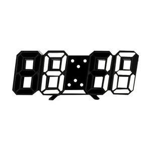 Horloge de table numérique LED 3D intelligente, réveil électronique de bureau, affichage bleu, veilleuse en plastique pour la maison et le bureau - Product Image 2