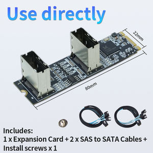 Kartu ekspansi SATA 8-Bay untuk NAS, RAID, pengawasan & cadangan Data-PCIe 3.0 M.2 adaptor oleh Lekuo - Product Image 5