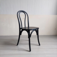 Chaise Thonet en bois massif d'usine Chaise empilable pour fêtes de mariage
