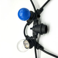 Support de lampe LED extérieur étanche IP67 en nylon mâle/femelle avec câble d'extension, douille d'ampoule E27 2A en cuivre