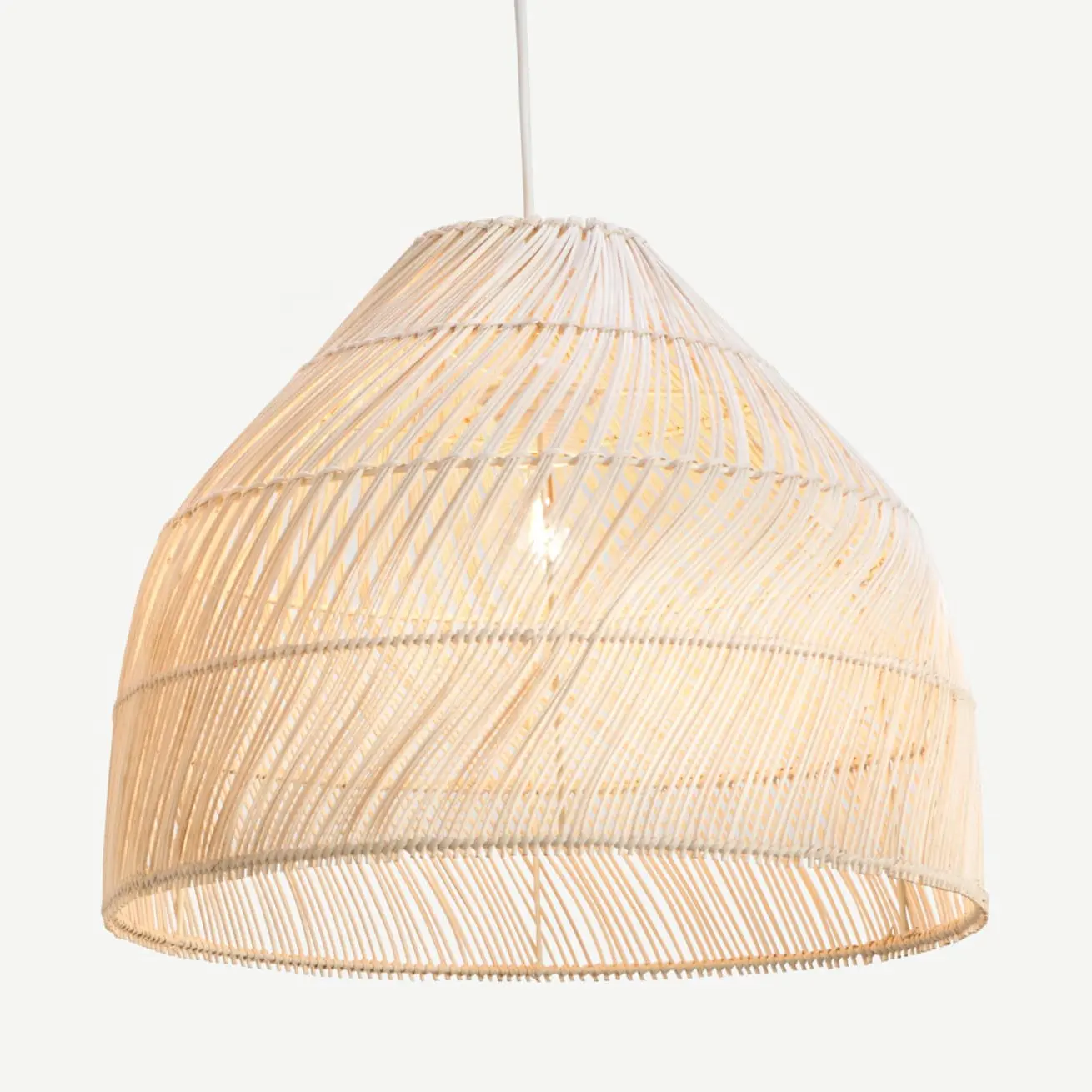 Round Ceiling Lamp Pendant Light Shade Rattan Lampshade Handwoven Light Cover Accessories for Kitchen Home Teahouse