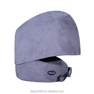 Almohada de Viaje Ultra Suave Qualid con Capucha Bloqueadora de Luz, Espuma Viscoelástica, Soporte Fuerte para el Cuello, Refrigeración Garantizada, Sueño Confortable en la Cama - Product Image 2