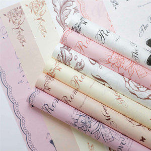 Papel de Envolver para Flores, Diseño Simple, Papel para Celebridades de Internet, Envoltura para Ramos de San Valentín, Papel Kraft Grueso - Product Image 1