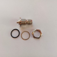 Connecteur coaxial RF à sertir RG405 (.086") pour câble d'antenne, droit, avec prise TNC femelle pour montage sur panneau