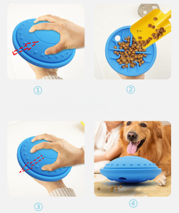 Interactive <b>Dog</b> Treat Dispensing Toy IQ Training Puzzle Food Leak Toy for Boredom Relief Silicone Slow Feeder Pet Toy - Product Image 6