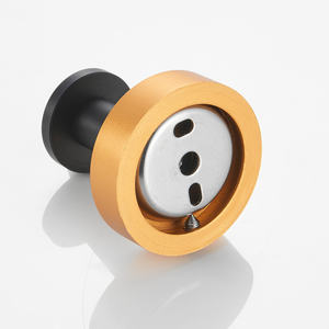 Crochets muraux DB noirs et dorés ronds en métal durables pour entrée, armoire, salle de bain – Lot de 2 style minimaliste - Product Image 4