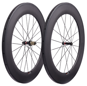 Factory 23 Wide Carbon Tubular Laufradsatz 700C Clincher Felgenbremse Rennrad-Laufräder 38/50/60/88mm Tiefe mit Novatec Powerway Nabe - Product Image 6