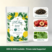 Thé Détox Minceur OEM 28 Jours – Mélange Naturel de Thé Oolong, Feuille de Lotus, Aubépine et Courge Cireuse – Nettoyage Corporel, Gestion du Poids, Thé Bien-être