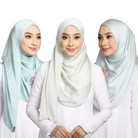 Hijab arrugado de satén para mujer, bufanda de seda de alta calidad, pañuelo para la cabeza, de tela jacquard, venta al por mayor