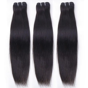 40 英寸长原装越南人发自然波浪 250% 密度新卷发束处女发直发 - Product Image 5