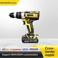 Perceuse sans fil à moteur brossé, batterie lithium-ion rechargeable, tournevis électrique multifonctionnel, vente en gros d'usine